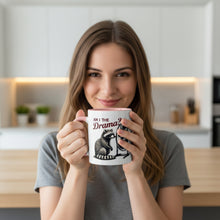 Load image into Gallery viewer, Raccoon 'Am I the Drama?' Accent Coffee Mug — 11/15oz Ceramic