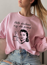 Load image into Gallery viewer, Hello Darkness My Old Friend Coffee Sweat Shirt - Wicked Lotus