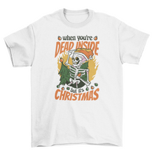 Load image into Gallery viewer, Skeleton christmas funny t-shirt - Wicked Lotus