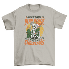 Load image into Gallery viewer, Skeleton christmas funny t-shirt - Wicked Lotus