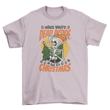 Load image into Gallery viewer, Skeleton christmas funny t-shirt - Wicked Lotus