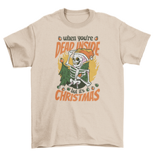 Load image into Gallery viewer, Skeleton christmas funny t-shirt - Wicked Lotus