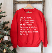 Load image into Gallery viewer, Dear Santa Christmas Sweatshirt - Wicked Lotus