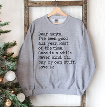 Load image into Gallery viewer, Dear Santa Christmas Sweatshirt - Wicked Lotus
