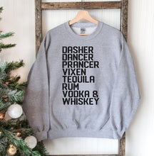 Load image into Gallery viewer, Reindeer Names Christmas Sweatshirt - Wicked Lotus