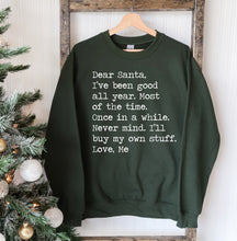 Load image into Gallery viewer, Dear Santa Christmas Sweatshirt - Wicked Lotus