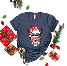Load image into Gallery viewer, Mom Skull Christmas Shirt - Wicked Lotus