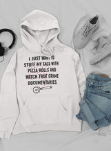 Load image into Gallery viewer, Pizza Rolls and True Crime Hoodie - Wicked Lotus